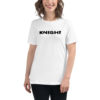 T-shirt femme logo Knight noir