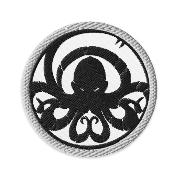 Patch brodé - Section Kraken noir