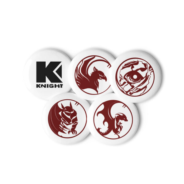 Set de pins - Cyclope, Dragon, Gargoyle, Griffon, Knight rouge – Image 4