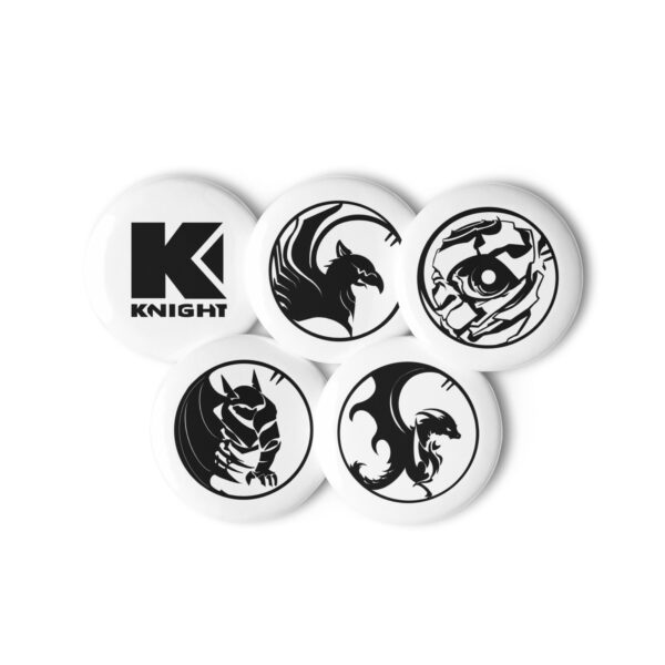 Set de pins - Cyclope, Dragon, Gargoyle, Griffon, Knight noir – Image 4