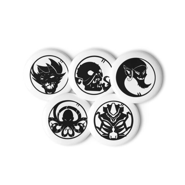 Set de pins - Giant, Korrigan, Kraken, Ogre, Tarasque noir – Image 4