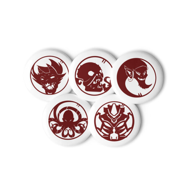 Set de pins - Giant, Korrigan, Kraken, Ogre, Tarasque rouge – Image 4